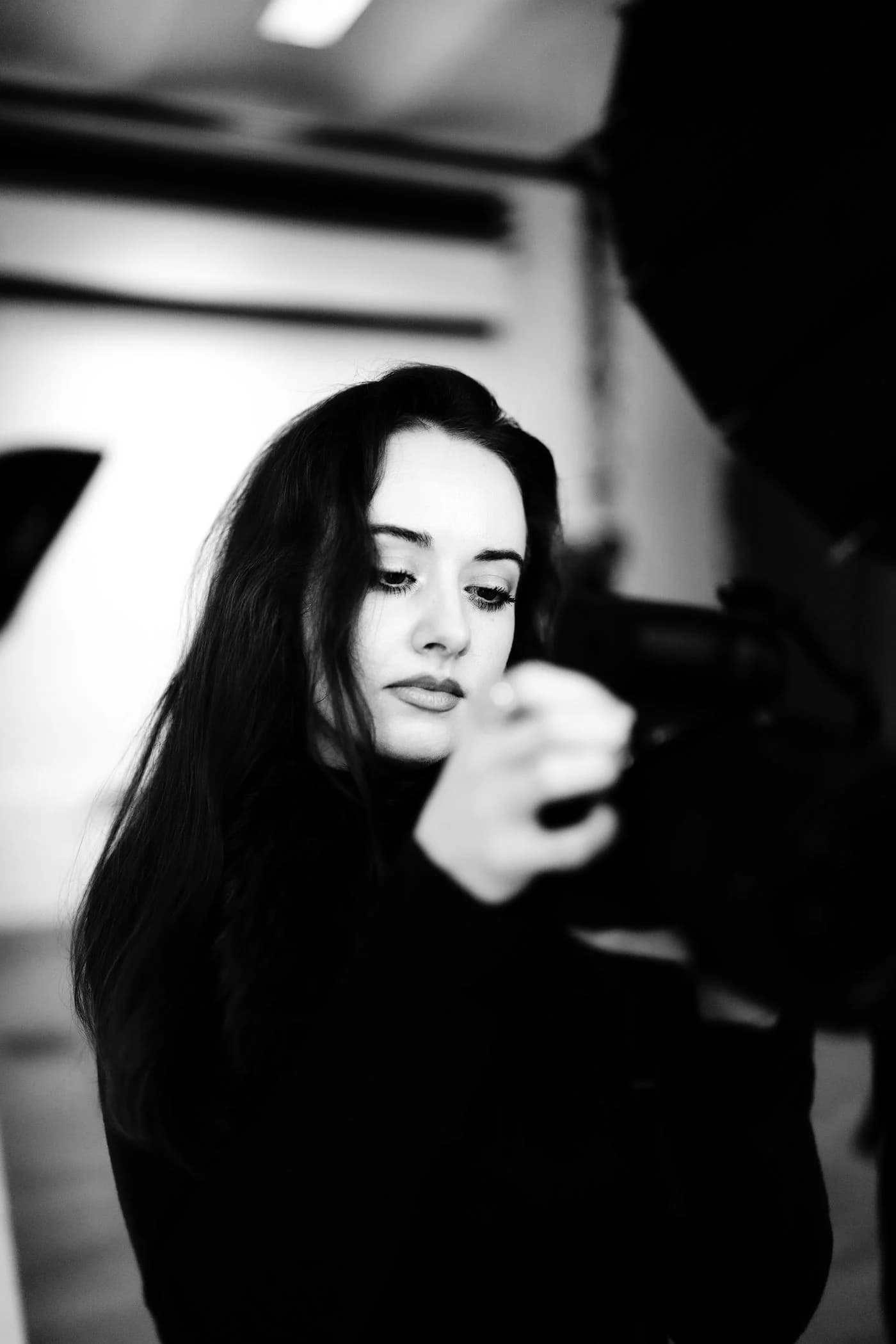 A creator at work behind the camera